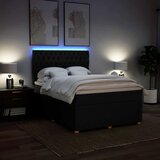  Krevet s oprugama i madracem crni 140x200 cm od tkanine | shoptok.hr