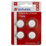 Baterija Verbatim CR2016 lithium baterija 3V 4PACK 49531 ( CR2016V4/Z ) cene