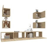  6-dijelni set TV ormarića boja hrasta sonome konstruirano drvo | shoptok.hr