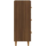  Komoda boja smeđeg hrasta 34,5 x 34 x 90 cm konstruirano drvo | shoptok.hr