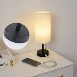  Brilagi - Stona lampa sa USB portom TABLON 1xE27/25W/230V crna/krem | Eponuda.com