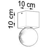  Stropna svetilka ARIZ beton, (21347806) | Shoptok.si