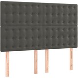  Krevet s oprugama i madracem tamnosivi 140x190 cm baršunasti | shoptok.hr