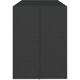  Barski stol sa staklenom pločom crni 185x80x110 cm poliratan | Eponuda.ba