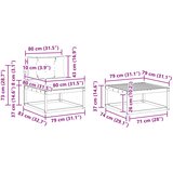  Set vanjskih sofa 6 kom. Bijela i antracit | shoptok.hr