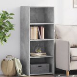 vidaXL Visoka omara betonsko siva 50x41x124 cm inženirski les Cene