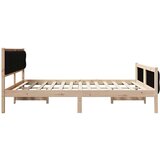  Okvir za krevet s uzglavljem Crna 160 x 200 cm tkanina | shoptok.hr