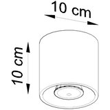  Sollux SL.0016 - Spot svetiljka ORBIS 1 1xGU10/10W/230V crna | Eponuda.com