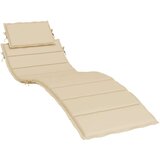  Jastuk za ležaljku bež 186 x 58 x 3 cm od tkanine Oxford | shoptok.hr
