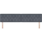 vidaXL Uzglavlje s kristalnim gumbima, tamno sivo, 200 cm, baršunasto | shoptok.hr