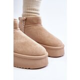 Boto Beige Patterned Platform Snow Boots Udra | shoptok.hr