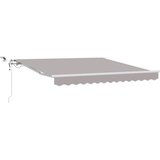  Skrovita tenda Svijetlo siva 300 x 250 cm Poliester i metal | Eponuda.ba