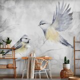  Foto tapeta - Watercolor Tit - Second Variant 196x140 Samoljepljiva | shoptok.hr