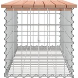  Vrtna klupa s gabionskim dizajnom 103x44x42 cm drvo duglazije | shoptok.hr