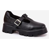 Boto Women's Shoes With Buckle On Platform And Flat Heel Black Venda | Shoptok.si