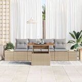  Set vrtnih sofa od 5 dijelova s jastučićima bež poli ratan | shoptok.hr