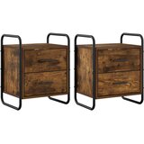  Viseći Noćni Ormar 2 kom. Dimljeni hrast 40 x 30 x 50 cm | shoptok.hr
