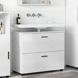  Kupaonski ormar s ladicama Visoki sjaj bijela 76,5 x 35 x 64 cm Cijene