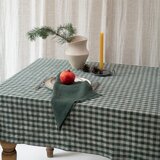Linen Tales Laneni stolnjak 140x200 cm Forest Green Gingham – | shoptok.hr