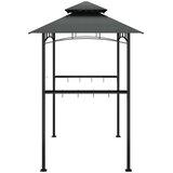  Sjenica za roštilj s policama antracit 240x150x243 cm čelična | shoptok.hr