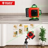  Komplet LCD aku. 16 linijski zeleni gradbeni laserski nivelir 2x 3000mAh LK-801 | Shoptok.si
