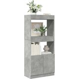 vidaXL Visoka komoda boja betona 63x33x140 cm od konstruiranog drva Cijene