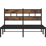  Metalni okvir kreveta bez madraca boja hrasta 150 x 200 cm Slike