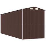  Vrtno spremište tamnosmeđe 192x523x223 cm pocinčani čelik | shoptok.hr