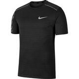 Nike muška majica za trčanje M NK DRY MILER SS EDGE GX PO crna CJ5338