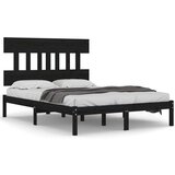  Za krevet od masivnog drva crni 140 x 190 cm | shoptok.hr