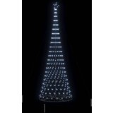 vidaXL LED božično drevesce Hladno bela 138.5 x 138.5 x 399 cm Kovina | Shoptok.si