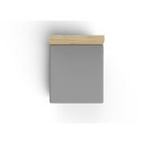Mijolnir Tamno siva pamučna plahta s gumom 140x200 cm – Cijene