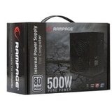 Napojna jedinica gaming RAMPAGE RMP-500-80P 500W Active PFC,ventilator 120mm, 80 PLUS | Eponuda.ba