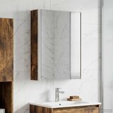  Kupaonski ormar s ogledalom Dimljeni hrast 33 x 11,5 x 50 cm | shoptok.hr