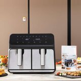  Friteza na Zrak InnovaGoods Fryinn Double 8000 Crna 3400 W 8 L Nehrđajući Čelik | shoptok.hr