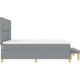 Krevet s opruga kutije Svjetlosiva 200 x 180 cm tkanina | shoptok.hr