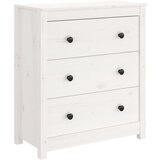 Maison Chic Komoda - Predalnik bela 70x35x80 cm trdna borovina, (21716488) Cene