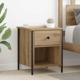 vidaXL Nočna omarica artisan hrast 40 x 42 x 50 cm Konstruiran les Cene