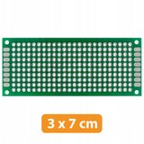 Rosfix dvostranska univerzalna plošča za izdelavo prototipov pcb 30 x 70 mm (zelena), (22016743) | Shoptok.si