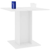  Blagovaonski stol bijeli 80 x 80 x 75 cm od konstruiranog drva | shoptok.hr