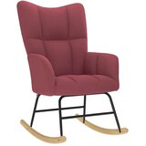 Stolica za ljuljanje s osloncem za noge boja vina od tkanine | shoptok.hr