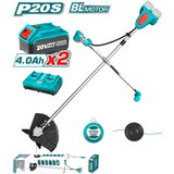 TOTAL TOOLS Akumulatorska kosilnica za travo (nitkarica), 20V/2.0Ah-7.5Ah/P20S, serija INDUSTRIAL (TSTLI202521), (20849004) | Shoptok.si