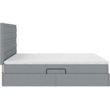  Krevet s od storage Svijetlo siva 180 x 200 cm Lažna koža | shoptok.hr