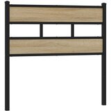 Maison Chic posteljno vzglavje - vzglavna omarica - nočna omarica sonoma hrast 90 cm železo/inženirski les, (21708189) Cene