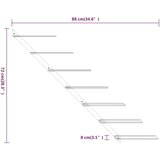  Zidni stalak za vino za 7 boca 2 kom zlatni metalni | shoptok.hr