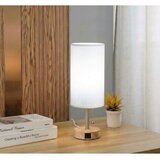  Brilagi - Stona lampa sa USB portom TABLON 1xE27/25W/230V hrast/bež/bela | Eponuda.com