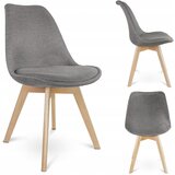 Jumi Stol ALTA oblazinjen v sivo blago, (21888417) | Shoptok.si