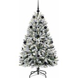  Umjetno božićno drvce Zelena i bijela 150 cm PVC i metal | Eponuda.ba