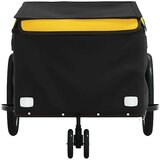 Prikolica za bicikl crno-žuta 30 kg željezna | shoptok.hr
