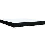 vidaXL Krevet s oprugama i madracem crni 180x200 cm od tkanine | shoptok.hr